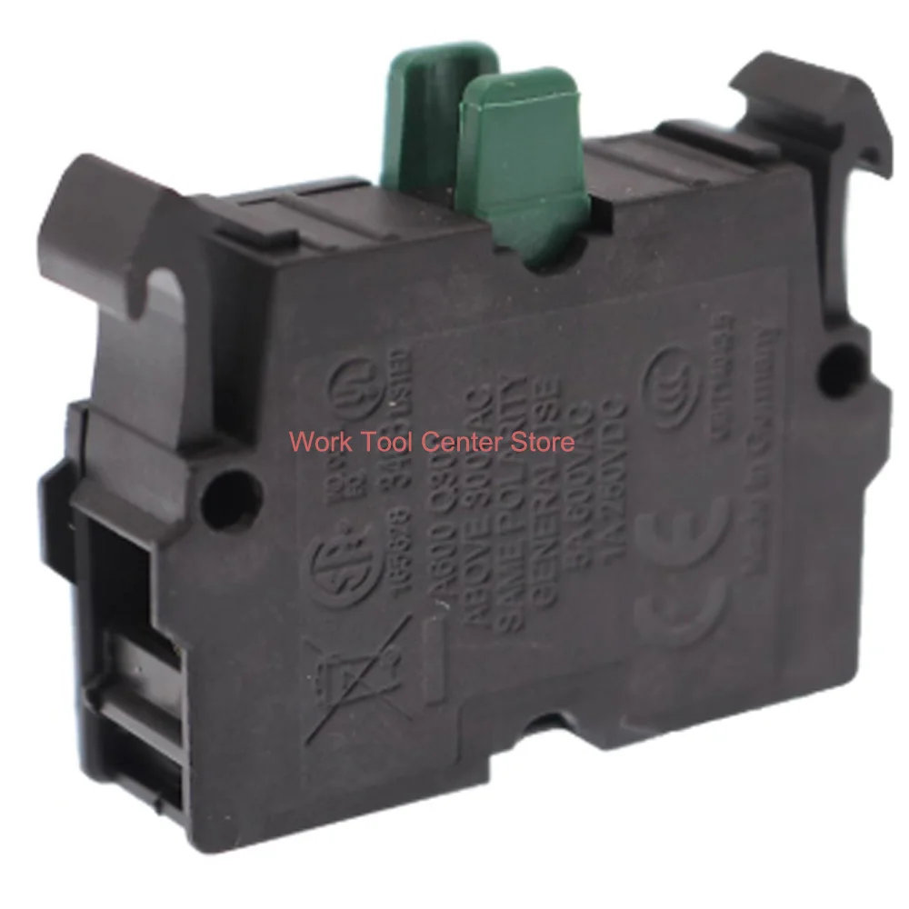 Original Front Bottom Electrical Auxiliary Contact M22-K10/K01 M22-KC10/KC01 1NO 1NC Relay Block AC DC Switch Button Accessories