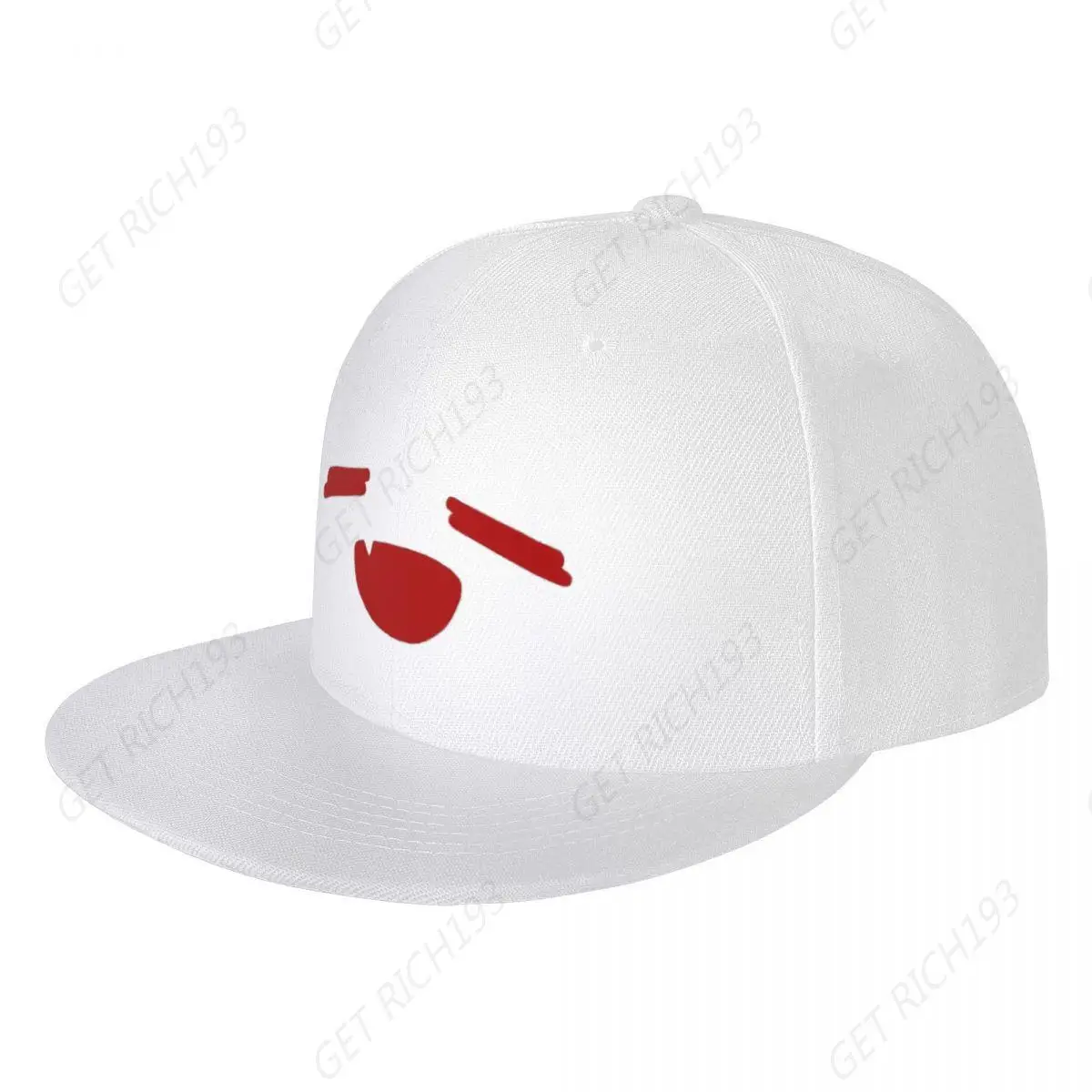 Funny Anime Face Hu Tao Ghost Baseball Cap Sun Hat Hip Hop Hats For Men Women One Size Hiphop Flat Baseball Caps