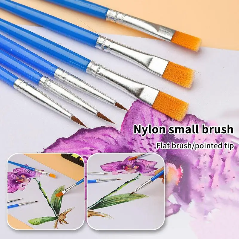 Art Paint Brushes 50pcs Set for Arts and Crafts Comfortable Grip for Children Students Professional Handcrafts