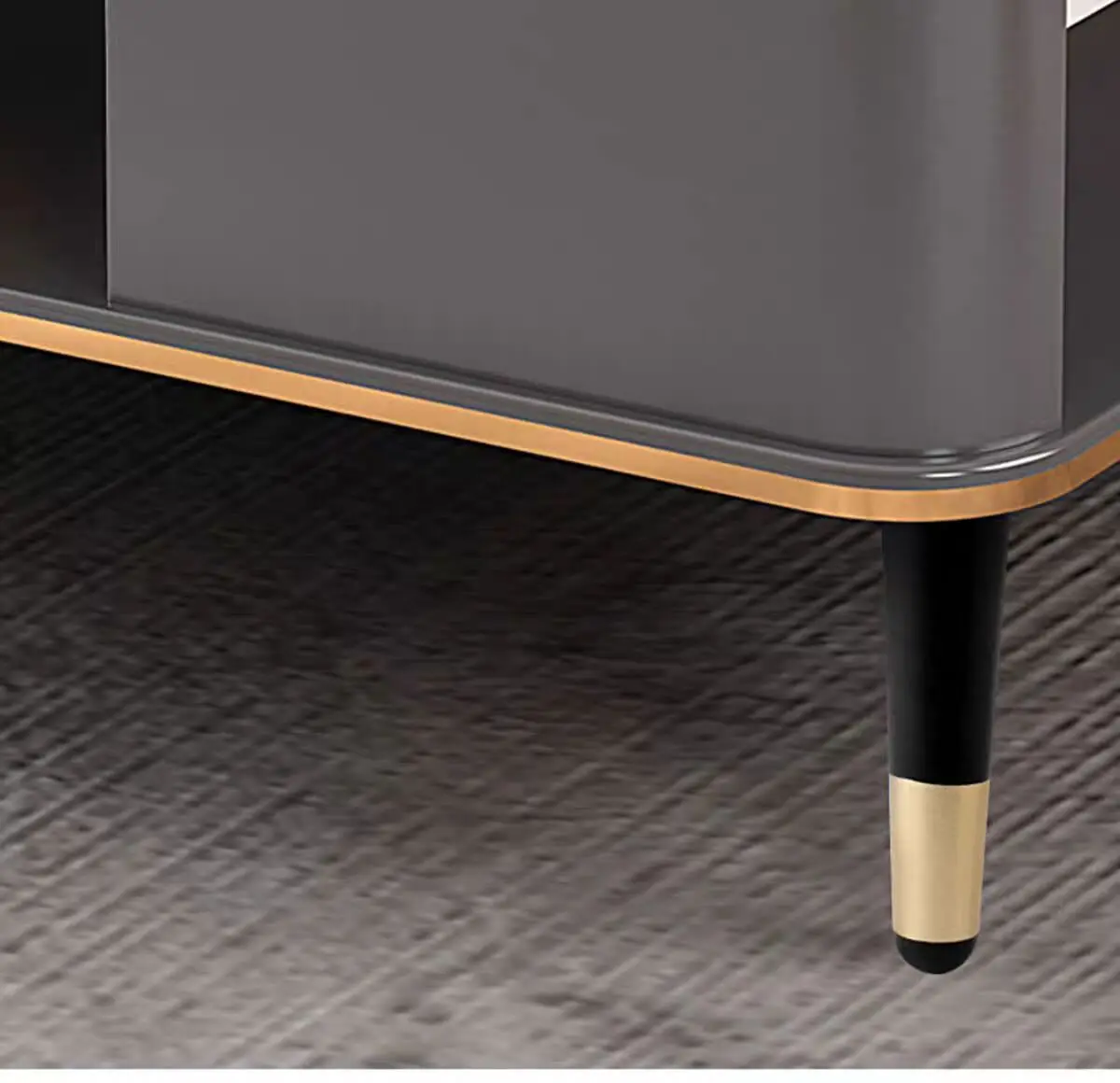 4pcs Minimalist style metal furniture accessories coffee table legs wooden black iron bed cabinet sofa legs