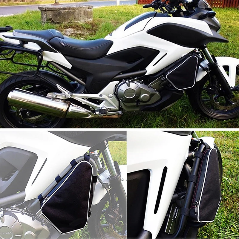 Motorcycle Toolbox Frame Crash Bar Bags Tool Placement Travel Saddle Bag FOR Honda NC700X NC700S NC750X NC750S NC 700 750 X S