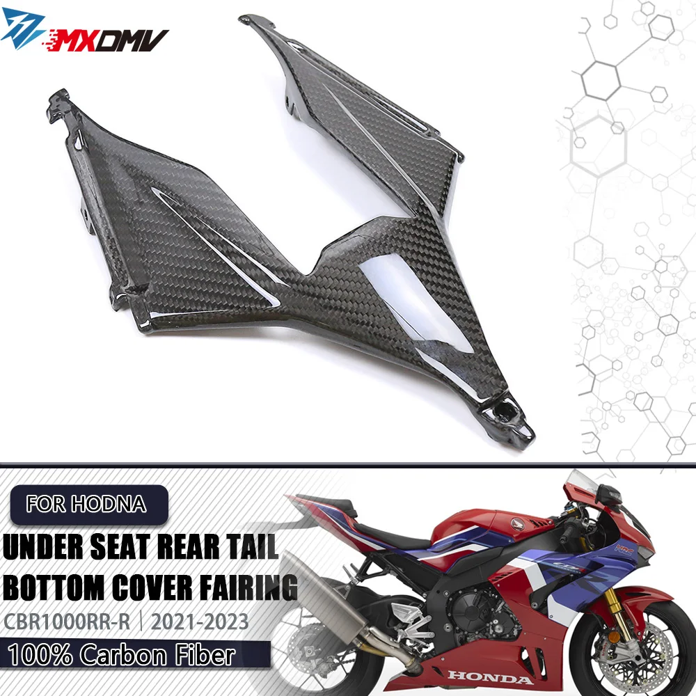 For Honda CBR1000RR-R CBR 1000RR-R 2021 -2023 3K Carbon Fiber Motorcycle Accessories Under Seat Rear Tail Bottom Cover Fairing