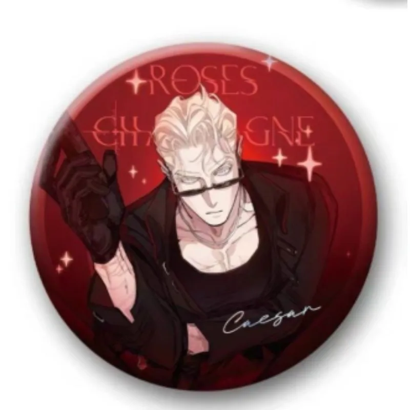 Anime Brooch Roses and Wine Cartoon Character Badge Zheng Yiyuan Accessories Decoration Pins Chinese Valentine's Day DIY Gift