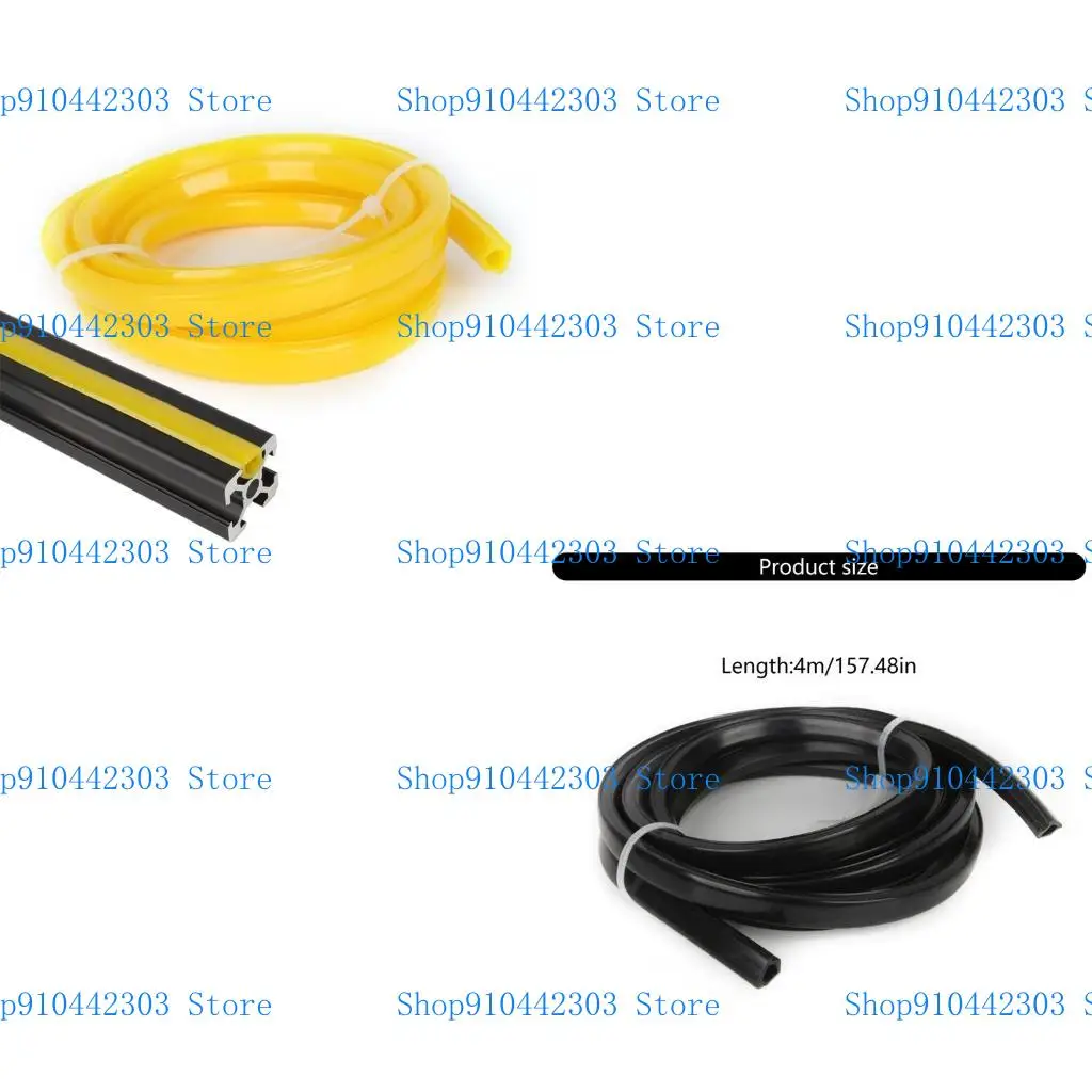 

L4MD длиной 400 см. Крышка плоской уплотнения в длину 400 см для профилей алюминия 2020 года.