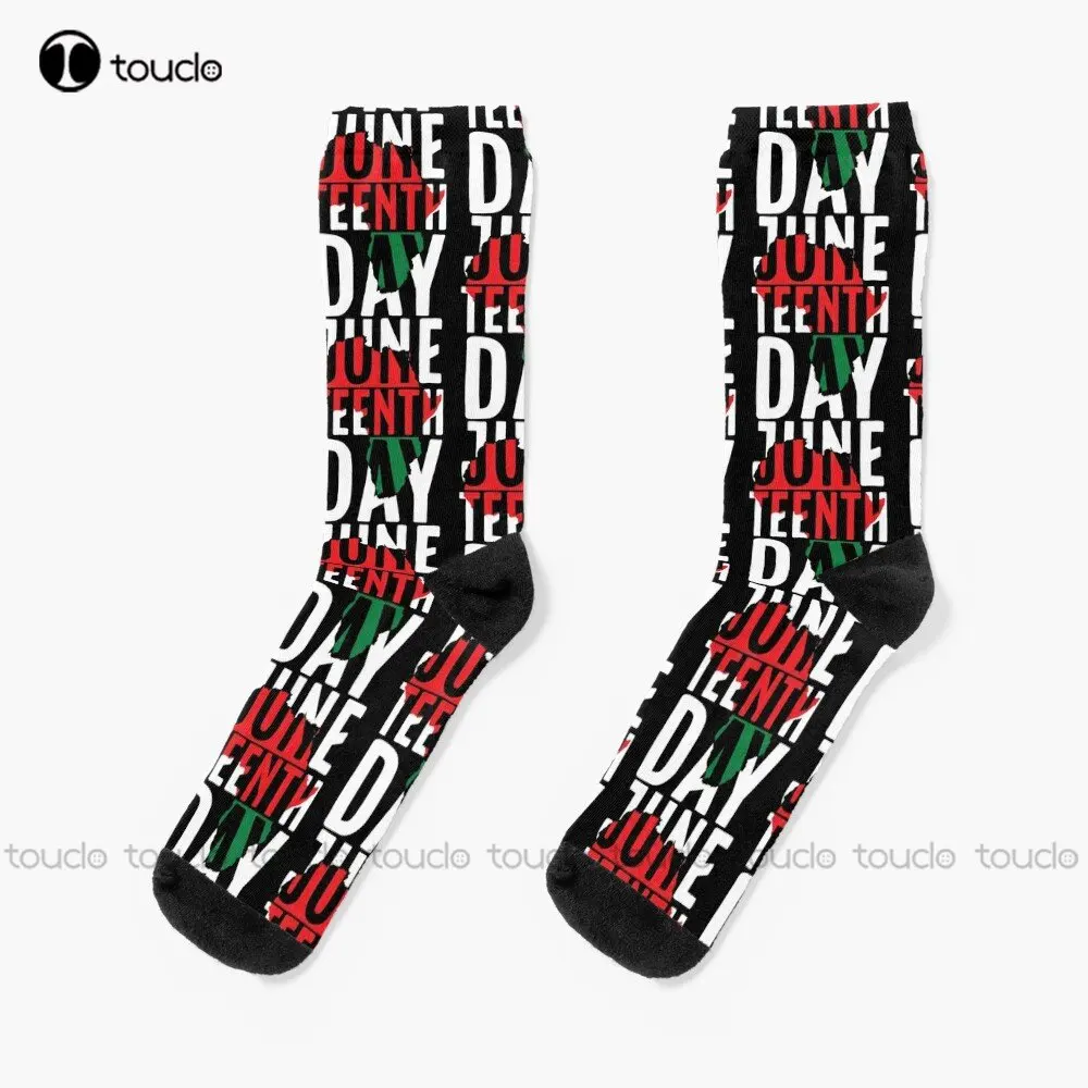 Juneteenth Day 1865 Holiday African American Socks Sock 360° Digital Printing Personalized Custom Unisex Adult Teen Youth Socks