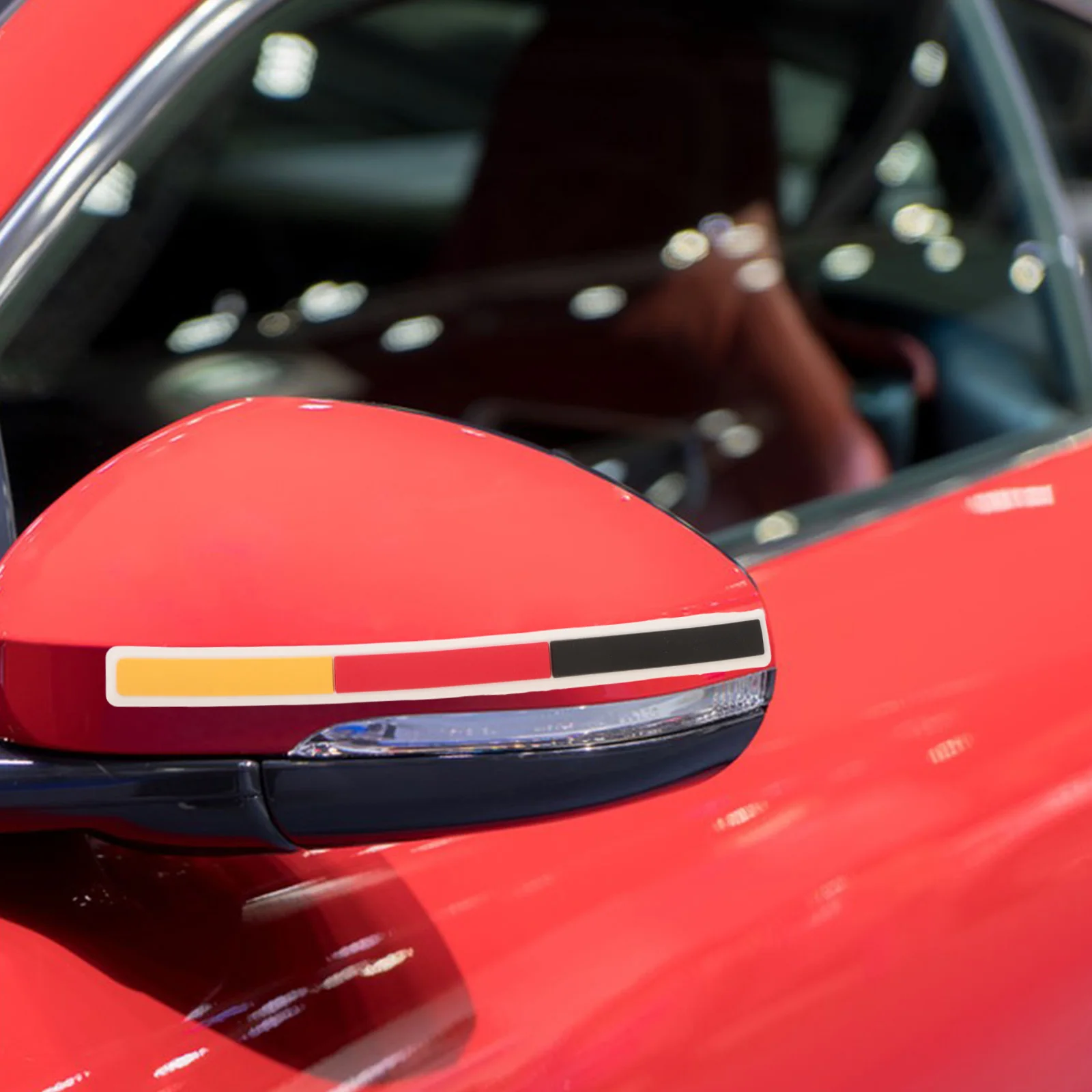 

1Pair Automotive Rubber Anti-Collision Strips Rear View Mirror Door Edge Guards Durable Scratch Resistant Car Bumper Protector