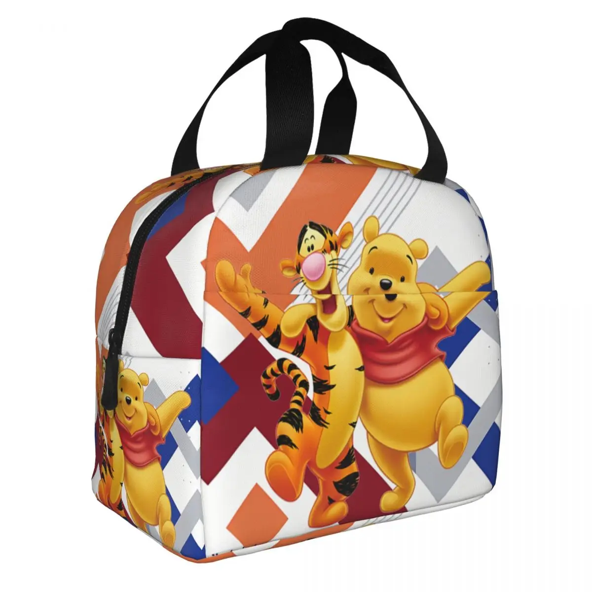 For Boy Girl Lunch Food Box Famous Disney Animation Breakfast Winnie the Pooh ToteLunch BagChildren's School