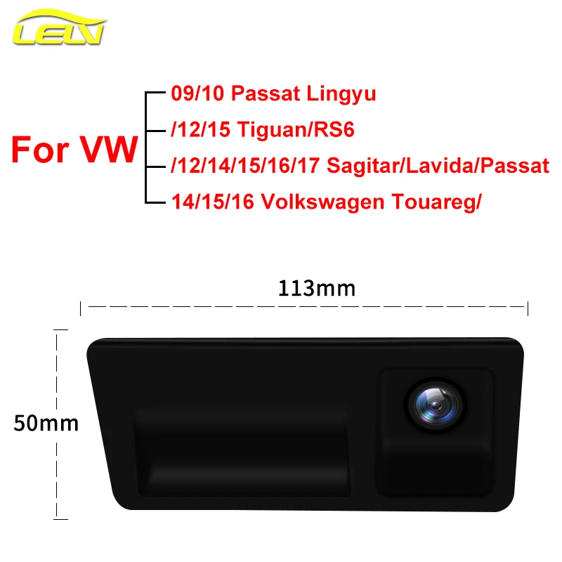 AHD Night Vision Reversing Auto Parking 170 Degree Car Rear View Camera Waterproof HD Video For VW Passat Tiguan Volkswagen