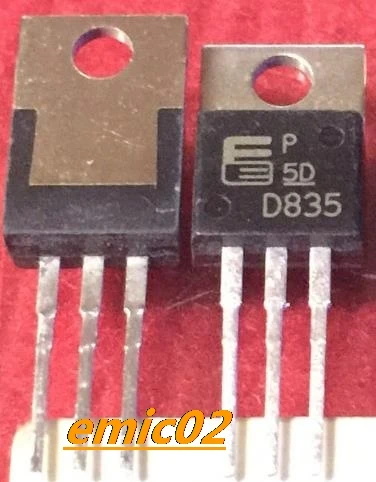 10pieces Original stock D835 2SD835 TO-220F  6A 400V