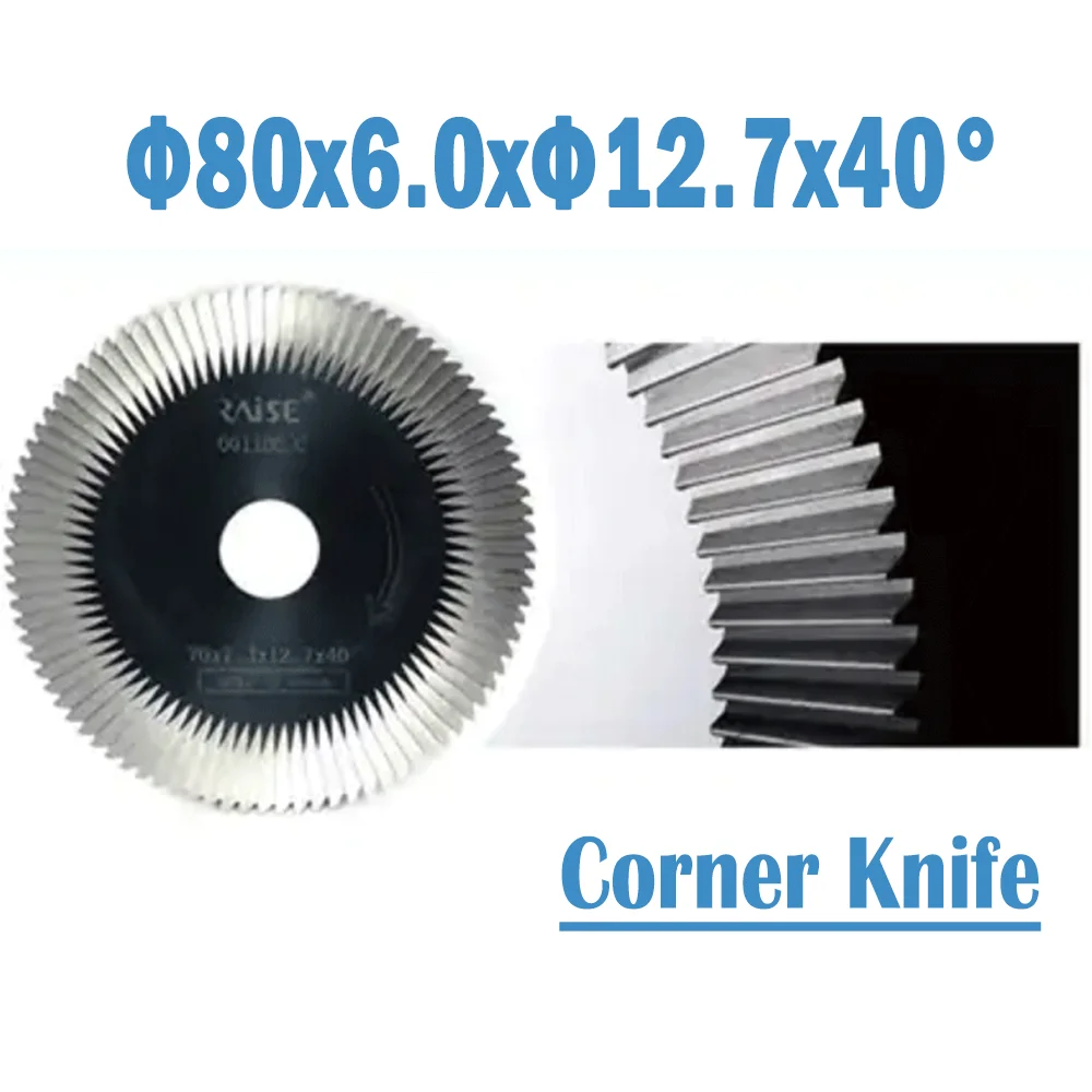 Φ80x6.0xΦ12.7x40° Key Machine Cutter Welded-carbide Corner Knife Angle Miling Cutter For 100H