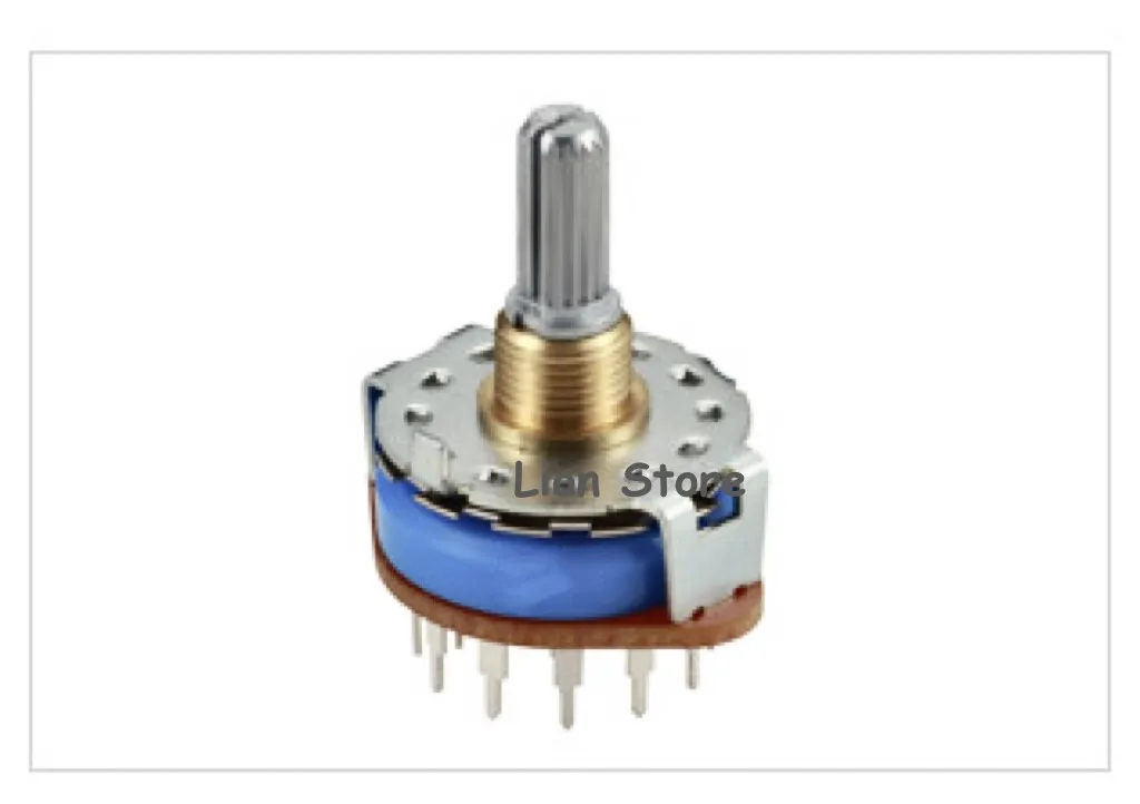 10-200pcs SRRM433700 For ALPS rotary switch 4knives 3speeds rotatable 2down 3pairs of contacts for amplifier & audio