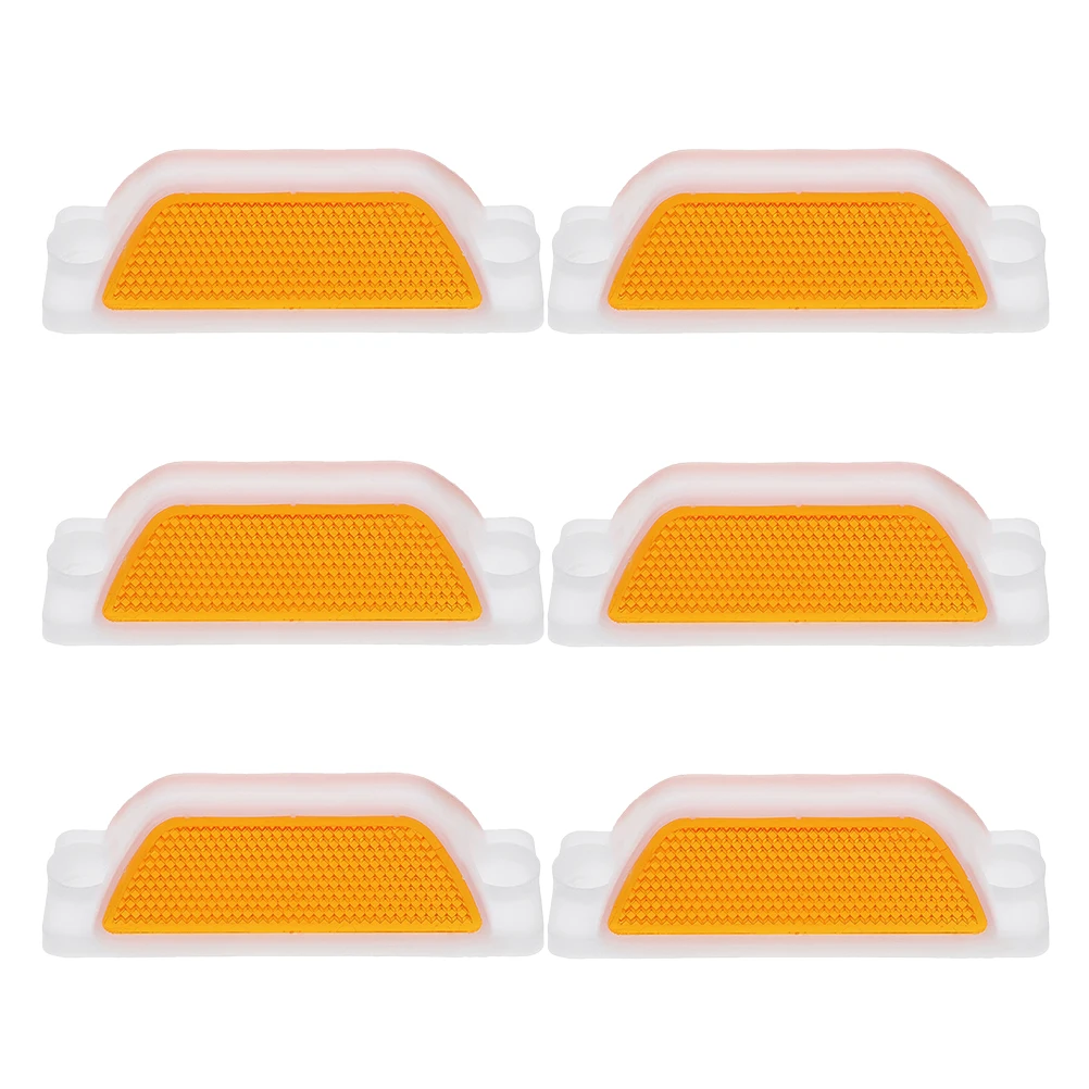 6 قطعة علامات كفاف عاكسة عاكسات سلامة الممر للطرق السريعة المرآب الطريق توجيه المرور الرصيف بمناسبة دائم