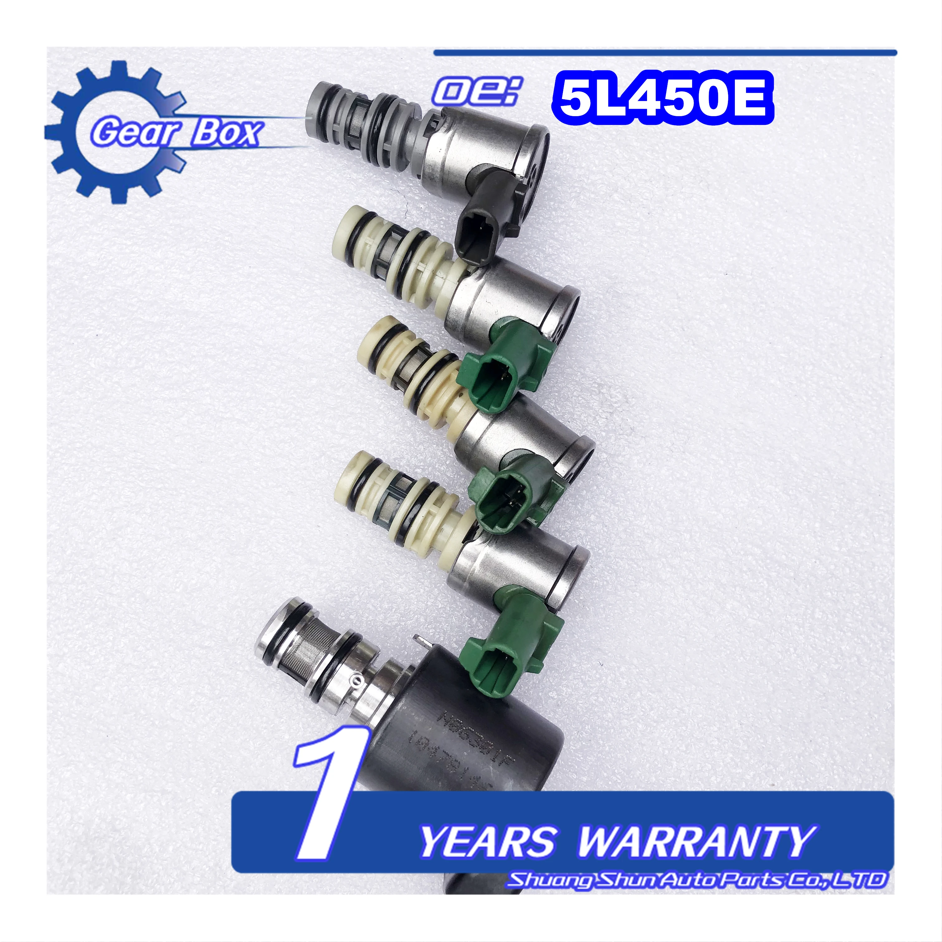 Juego de solenoide de transmisión Original, 5 piezas, 5L40, 5L40E, traje para GM, BMW 99-03, 96022804, 10478146, 24212690