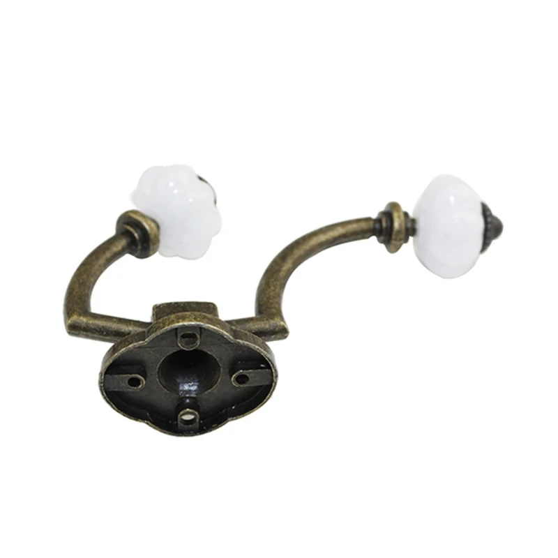 Heavy Duty Robe Hooks Retro Bronze Hanger Hooks Decorative Wall Hook for Hanging Hats Towels Bags Keys Easy to Install