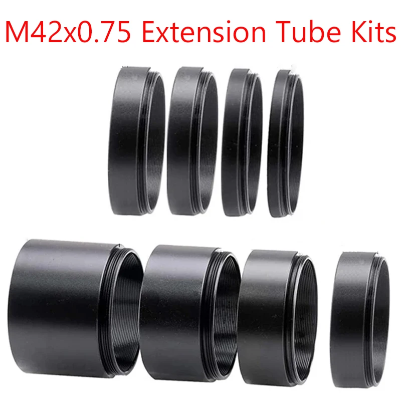 M42x0.75 Focal Length Extension Tube Kits 3/5/7/10/12/15/20/30mm For Astronomical Photography for T Extending