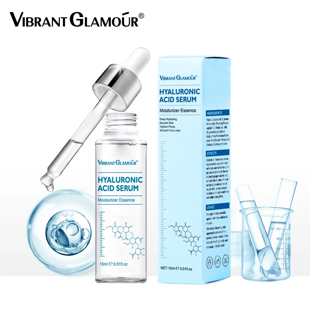 VIBRANT GLAMOR Hyaluronic Acid Facial Serum  Skin Care 10PCS