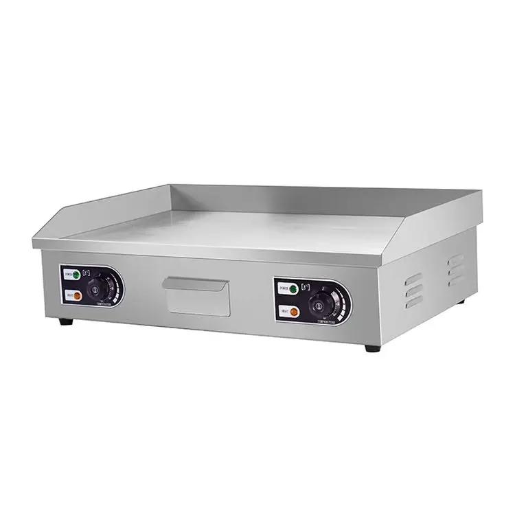 Mongolian Bbq Restaurant Griddle Industrial Gas Range Freestanding With and Grill 304 Stainless Steel Flat Plate