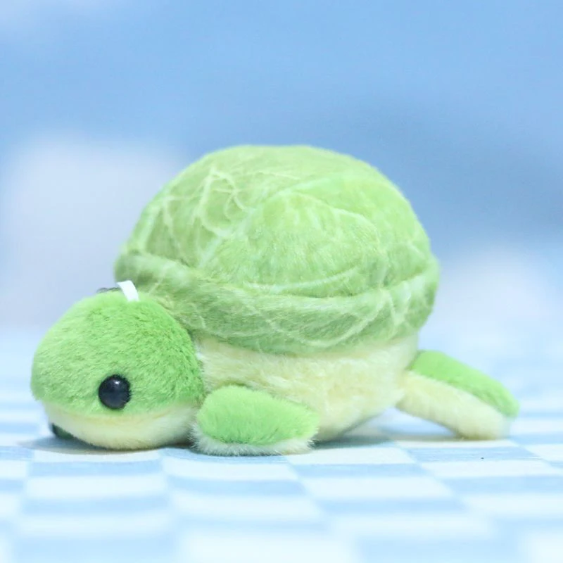 Cute Green Little Turtle Pendant Plush Bag Accessories Doll Keychain Gift