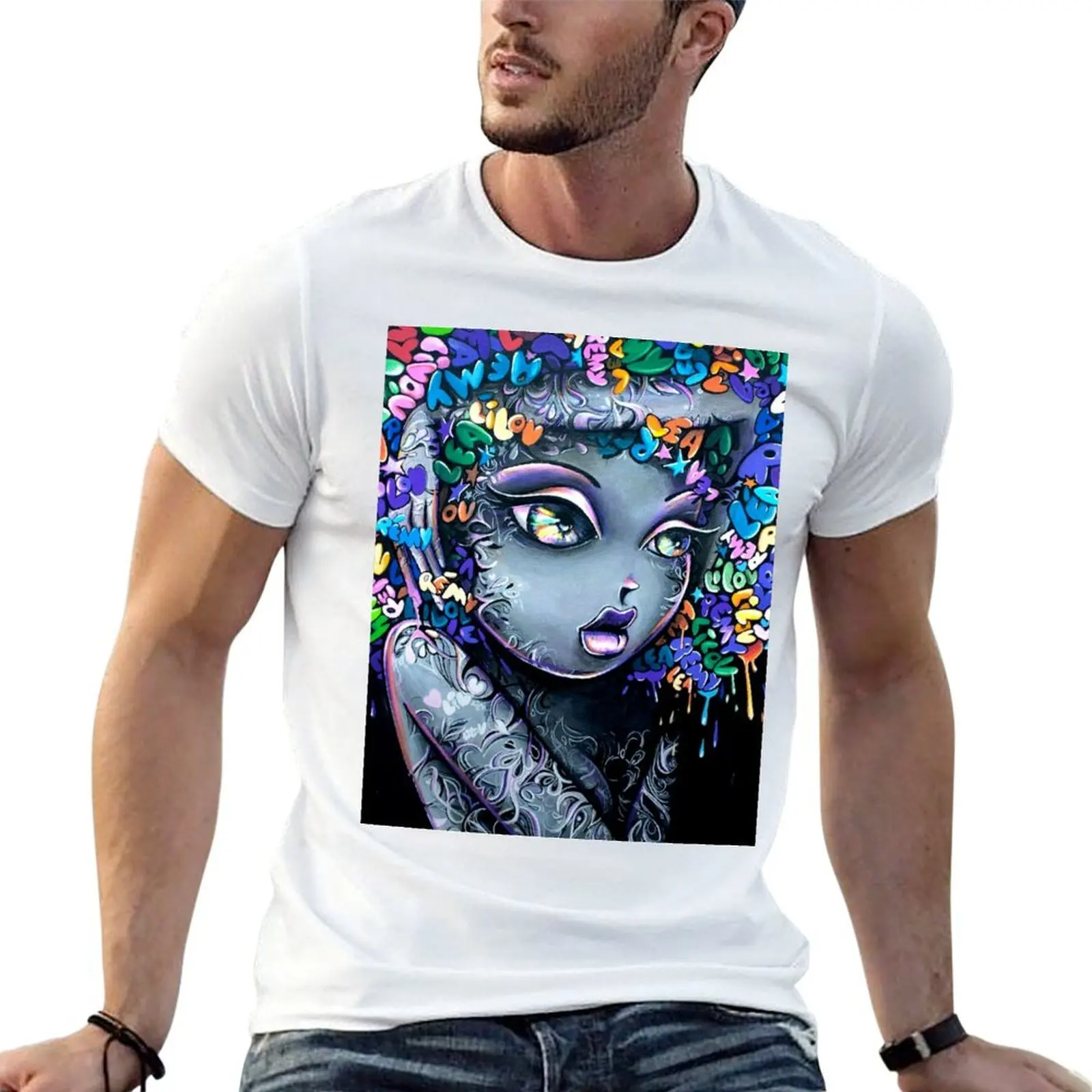 GRAFF--HAIR GIRL T-Shirt Personalized t-shirt topping mens graphic t-shirts hip hop