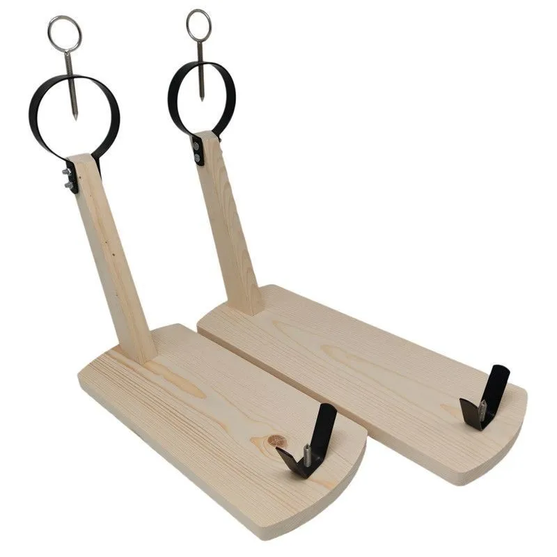 Pine Wooden Simple Ham Rack Lamb Leg Stand 2 Sizes Of Slicing Racks Display Rack For Commercial Housholed Ham Storage Rack ZI267