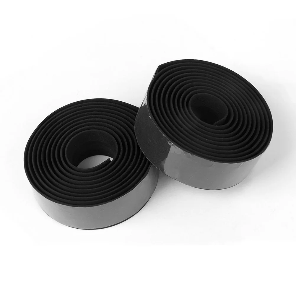 

2pcs Bicycle Handlebar Tape Black Wall Anti-Slip Cushioned Touch High Friction Resistance Road Bike Mountain Bike Bar