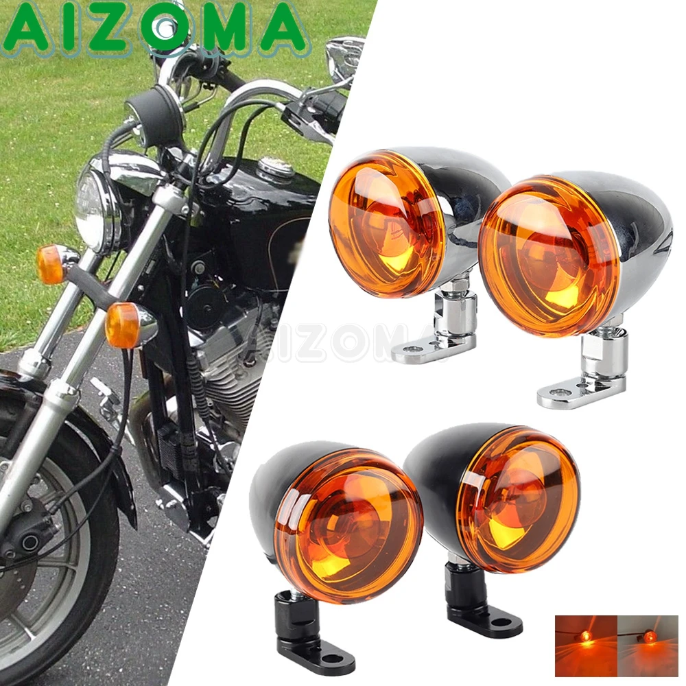 

Bullet Motorcycle Turn Signal Light Lamp Indicator Flasher Blinker For Harley Dyna Low Rider FXDL Softail FLS FLSS Fat Boy FLSTF