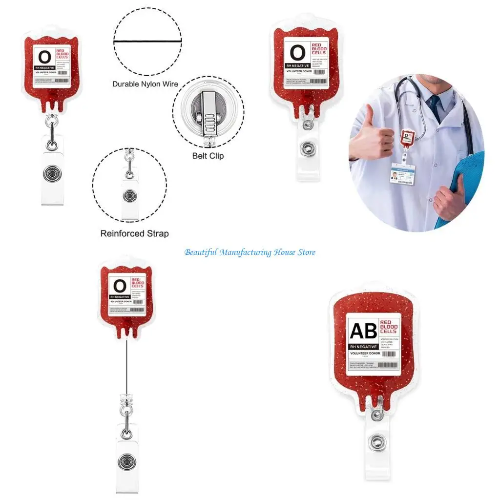 

E56A Eye Catching Handmade Blood Bag Keychain Pendant Jewelry Pendant Stylish Bag Charm Acrylic Texture for Professional