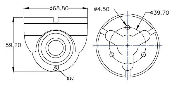 الأشعة تحت الحمراء محارة 960P 1080P 12 IR Led أضواء كاميرا CCTV للمركبات