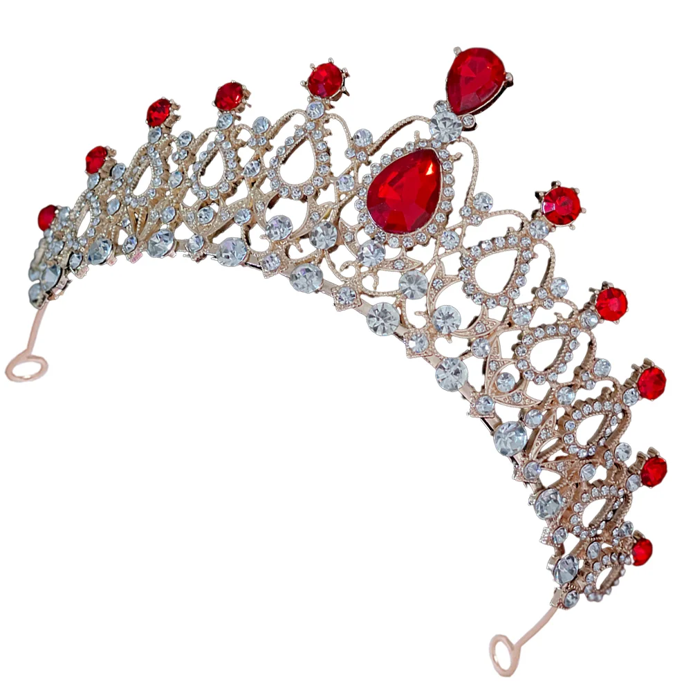 Children's Tiara Girls Crown for Kids Birthday with Rhinestones Accessories Tiaras Little Women