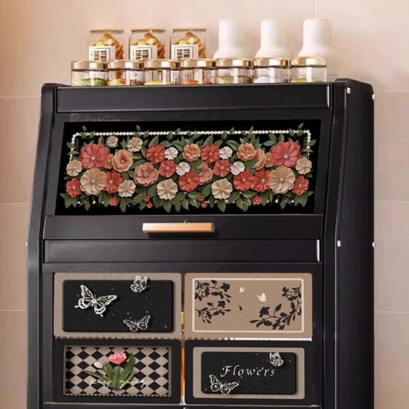 

Kitchen seasoning rack seasoning storage cabinet oil salt sauce vinegar storage rack multi-layer countertop cabinet