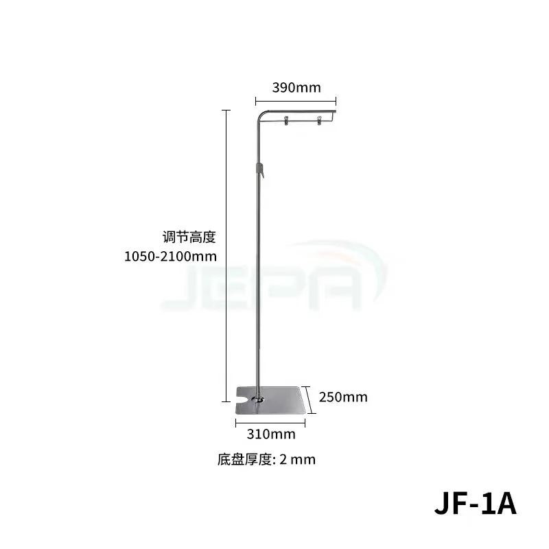 

Floor-to-ceiling stainless steel poster rack Supermarket metal promotion rack Hanging easel Recruitment rack