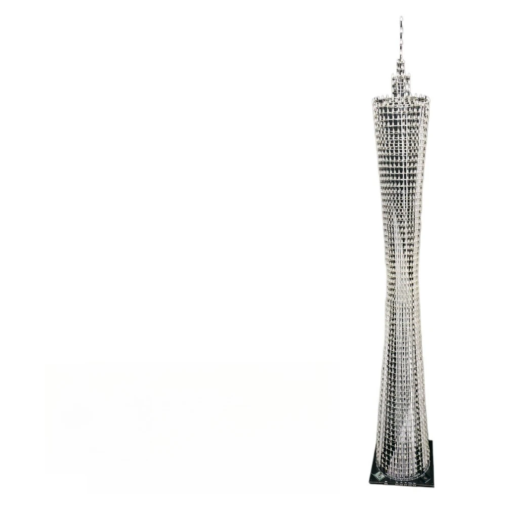 

64-Layer Guangzhou Tower DIY Kit LED Slim Waist Light Cube Electronic Assembly Parts STM32 Microcontroller