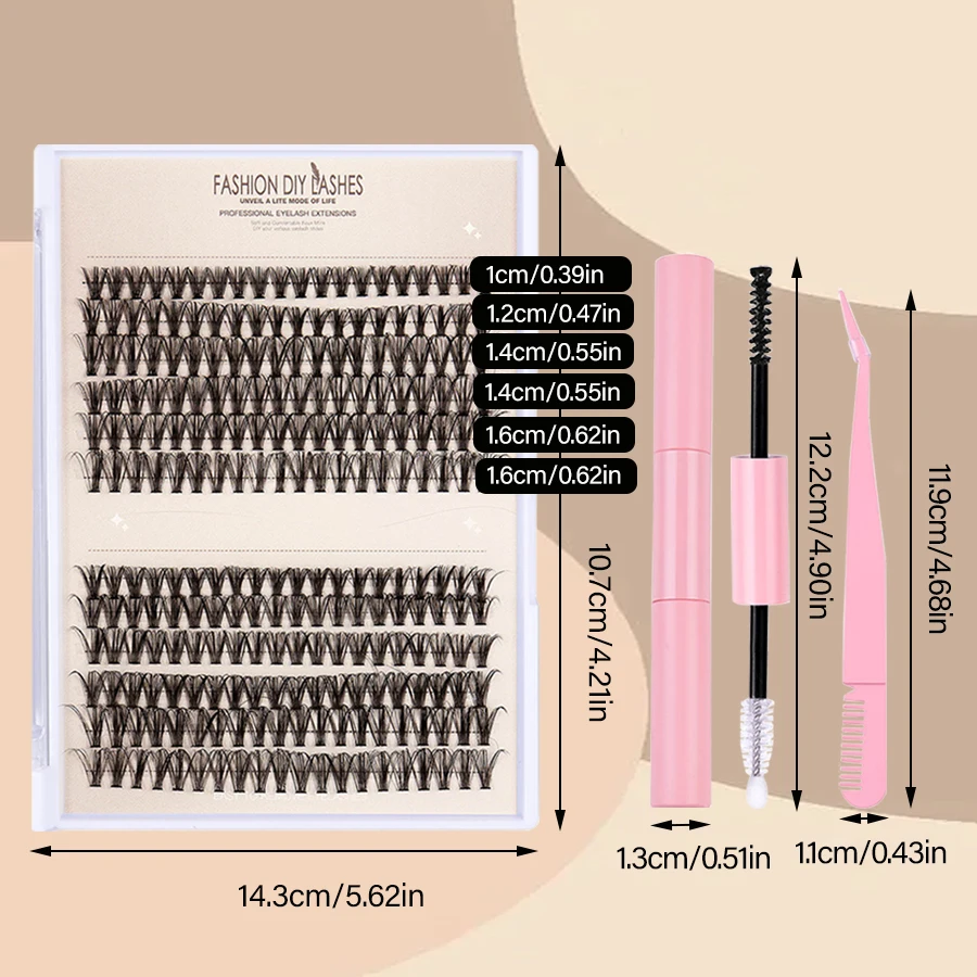 240 clusters de cílios diy europeu e americano internet celebridade popular cílios postiços grosso simulado segmentado único