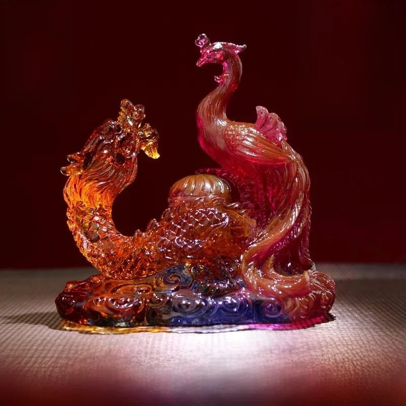 master-song-aoguang-2026-ano-luy-charm-zodiaco-gallo-dragon-fenix-armonioso-resina-adorno-regalo-ornamental-dec