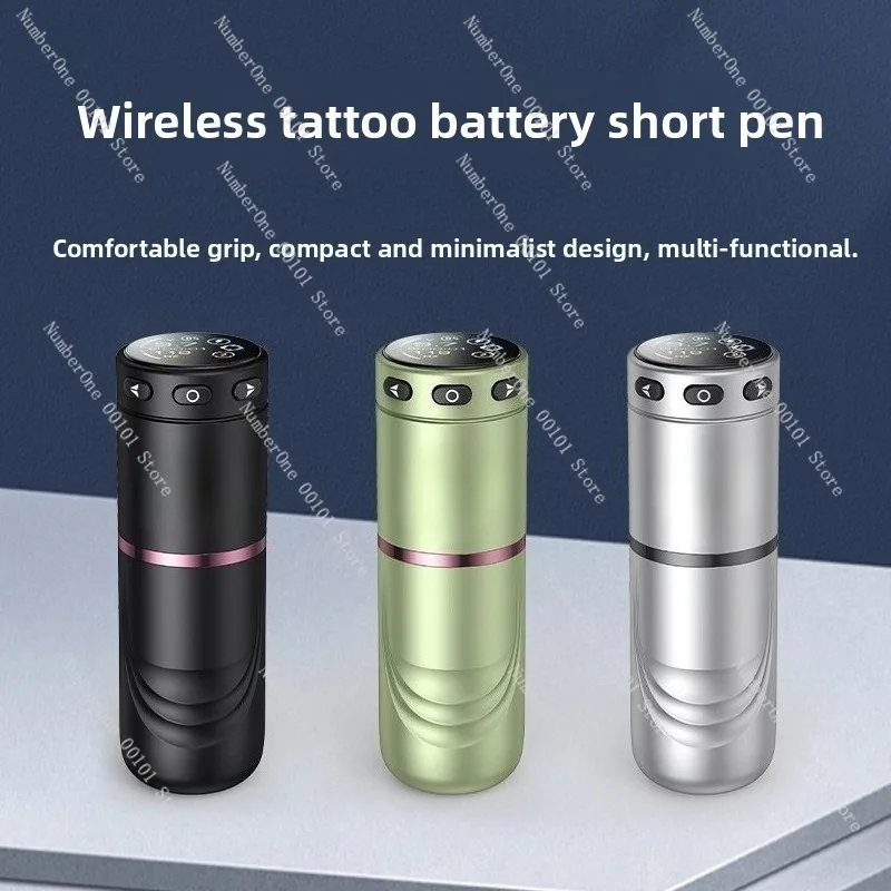 Wireless Tattoo Pen Brushless Motor Color Screen 1520mAh Short Battery Pen For Body Art Liner Shader PMU Tattoo Artist Cartridge