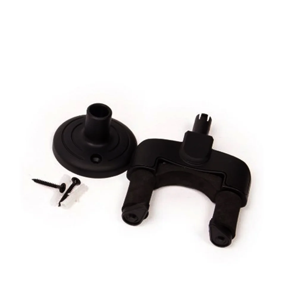 Guitar Wall Hanger Mount Holder Hook for Electric Guitar / Acoustic Guitar / Mandolin / Ukulele (Black)