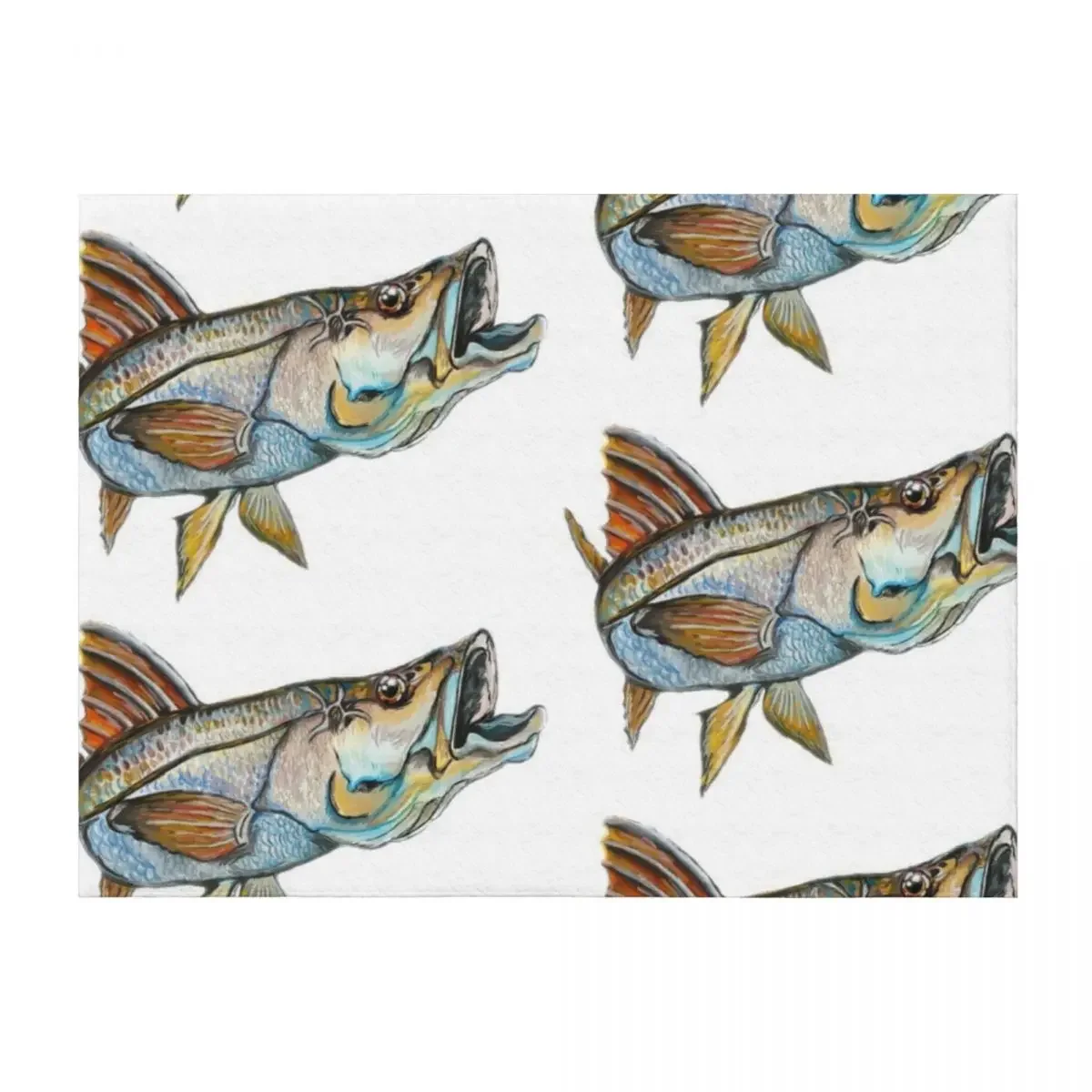 

Snook Throw Blanket warm for winter Stuffeds Decorative Sofa Thermals For Travel Blankets
