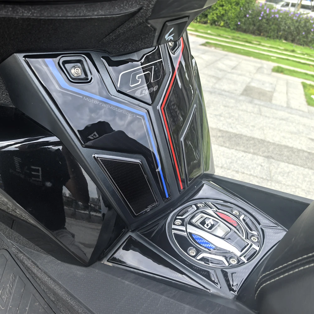 ل BMW C400GT C 400GT 2025 دراجة نارية ثلاثية الأبعاد راتنجات الايبوكسي جسم السيارة خزان الوقود النفط وسادة ملصقات Tankpad حامي هدية الشارات #5