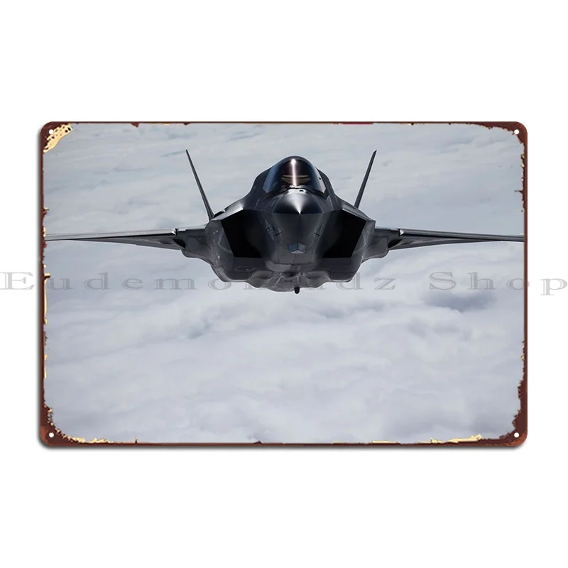 F35 Lightning Ii Metal Sign Cinema Classic Home Iron Plaques Tin Sign Poster