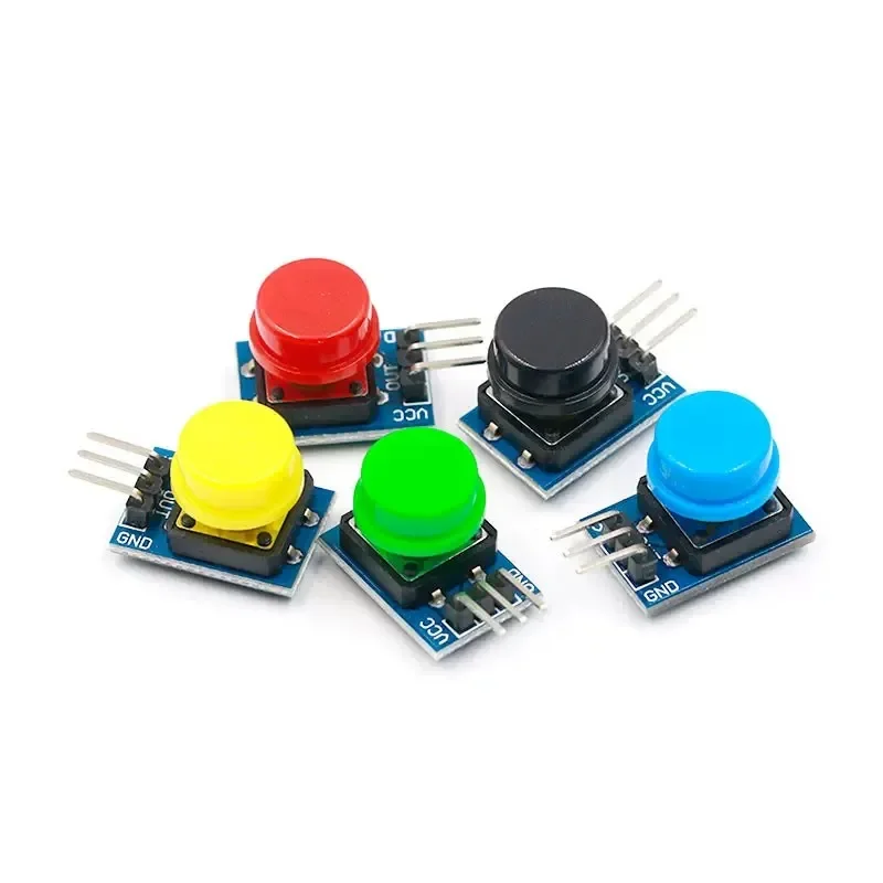 4pcs large button switch module, light touch non self-locking Blue/green/yellow/black/red/five color hat