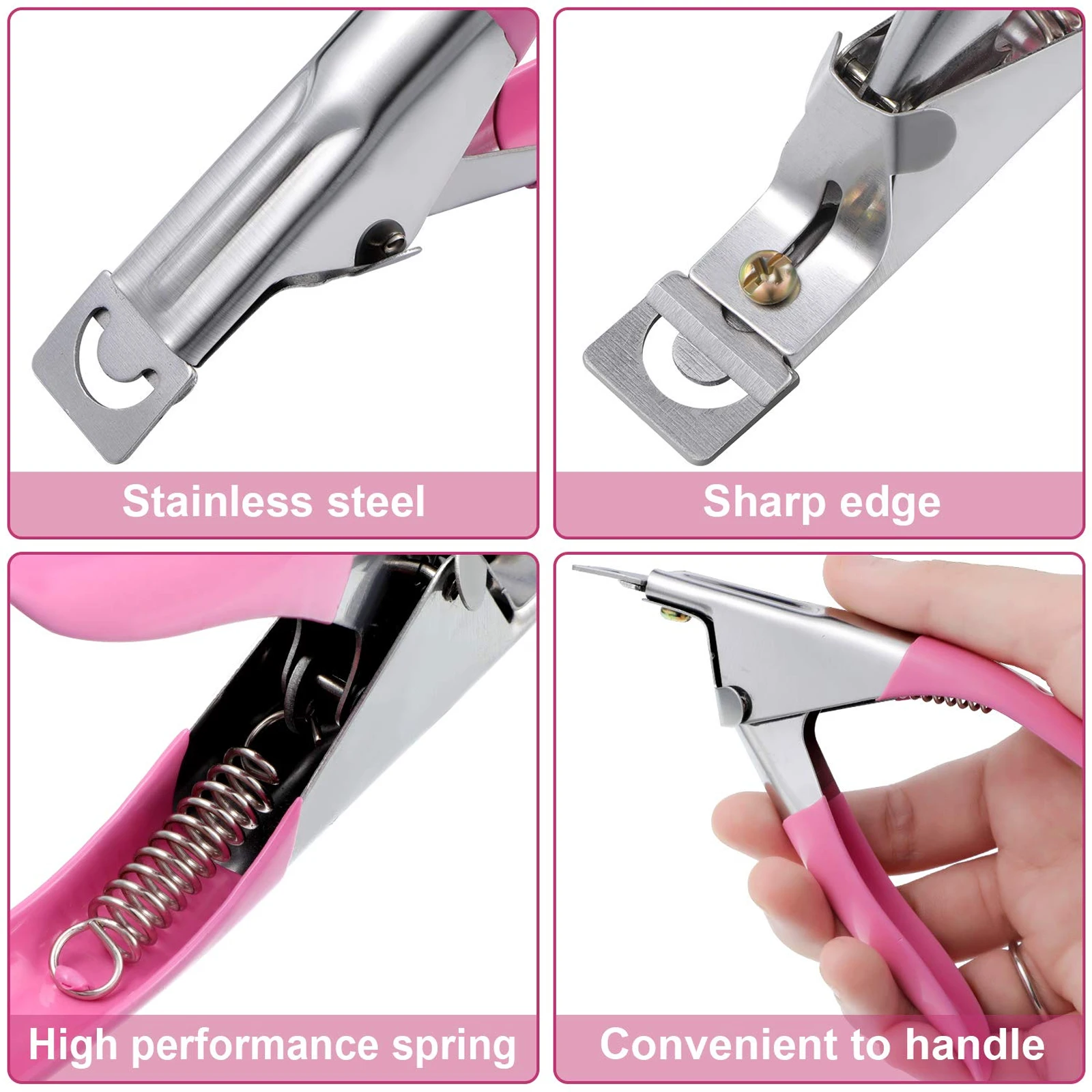 

20pcs Nail Scissors Art Tool Transparent Clip Gel Tip Trimmer Reusable Manicure Set Lightweight Safe DIY Extension Clamps