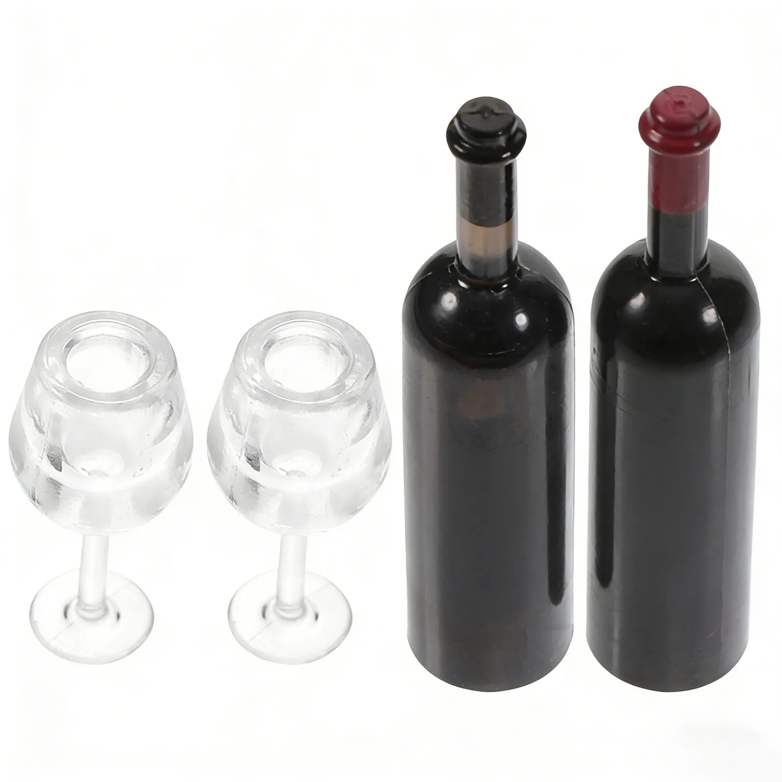 

1Set Mini Wine Bottle Ornament Premium Material Mini House Accessories Miniature Decoration Miniature Wine Bottle