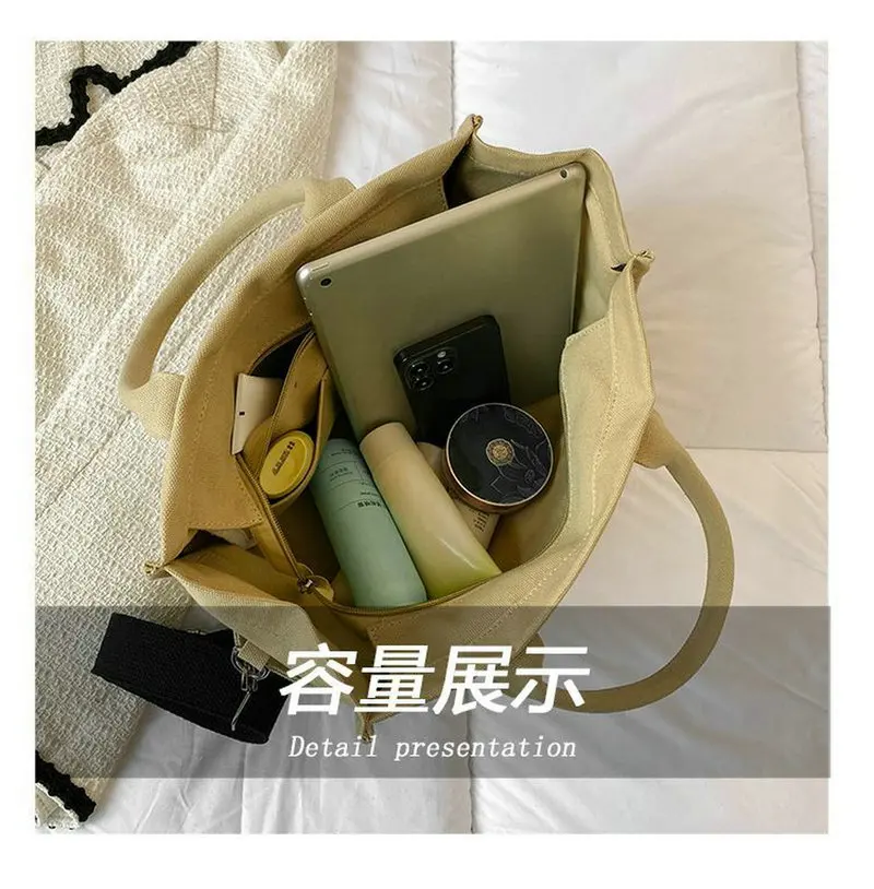 2023 New Luxury Classic Canvas Lady The Tote Bag Letter Painting Designer Brand Design Women Wide Shoulder Strap Crossbody Bags