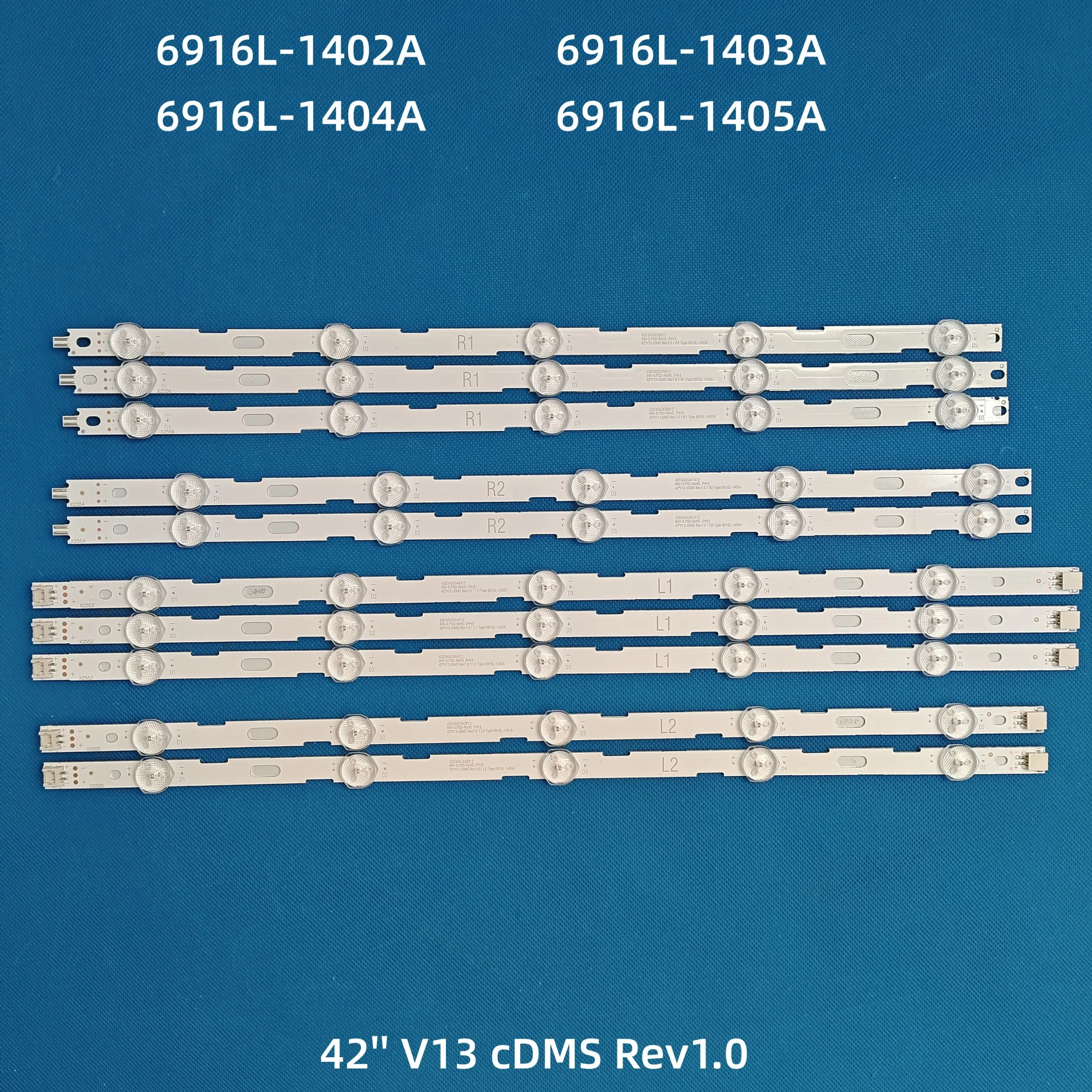 LED strip For 42 inch LCD TV 42LN5200 42LN549C 42LN541C 42LN5300 42LN5204 6916L-1402A 6916L-1403A 6916L-1404A 6916L-1405A