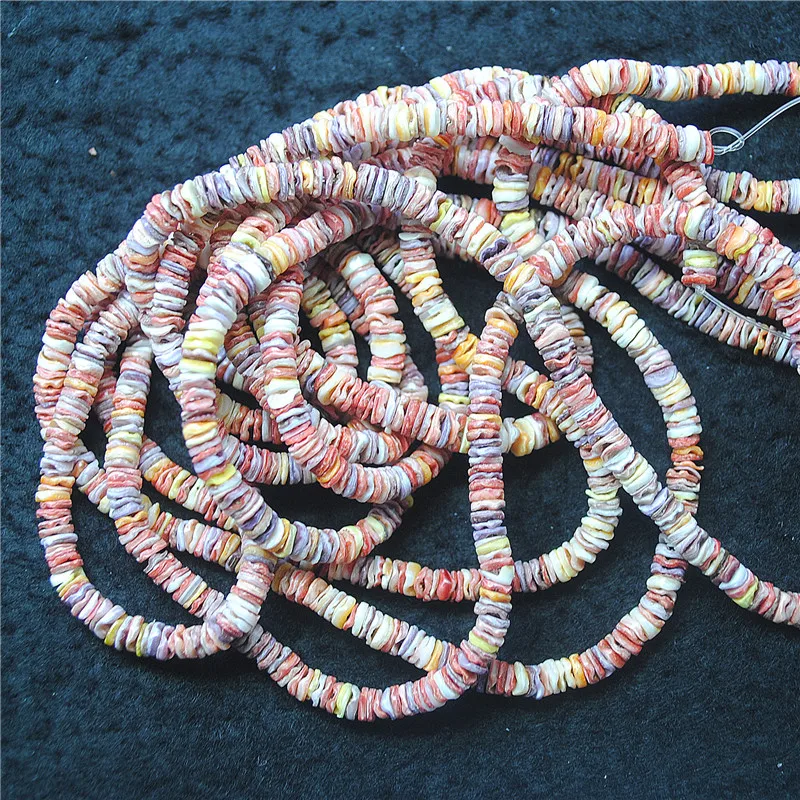 60 سنتيمتر طول رقائق قذيفة الطبيعية سلاسل قطر حجم 5 مللي متر مزيج الألوان DIY بها بنفسك النساء مجوهرات الأزياء صنع النتائج #2