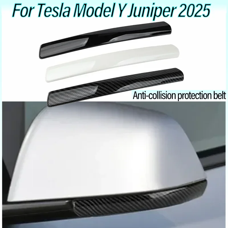 ABS Reverse Mirror Anti-scratch Sticker Accessories For Tesla Model Y Juniper 2025 Rear View Mirror Anti-collision Strip Cover