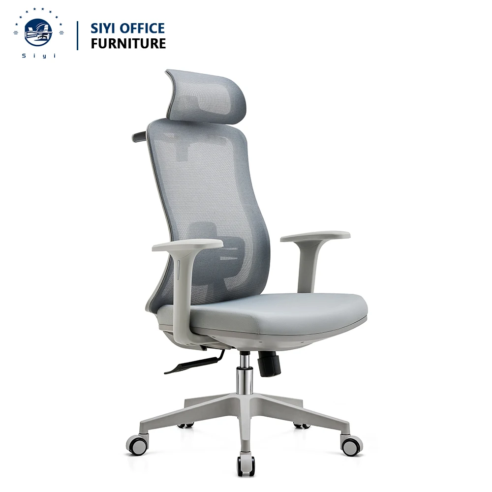 

White Office Chair Modern High Back Chair Office Chair Ergonomic Executive White Luxury Mesh