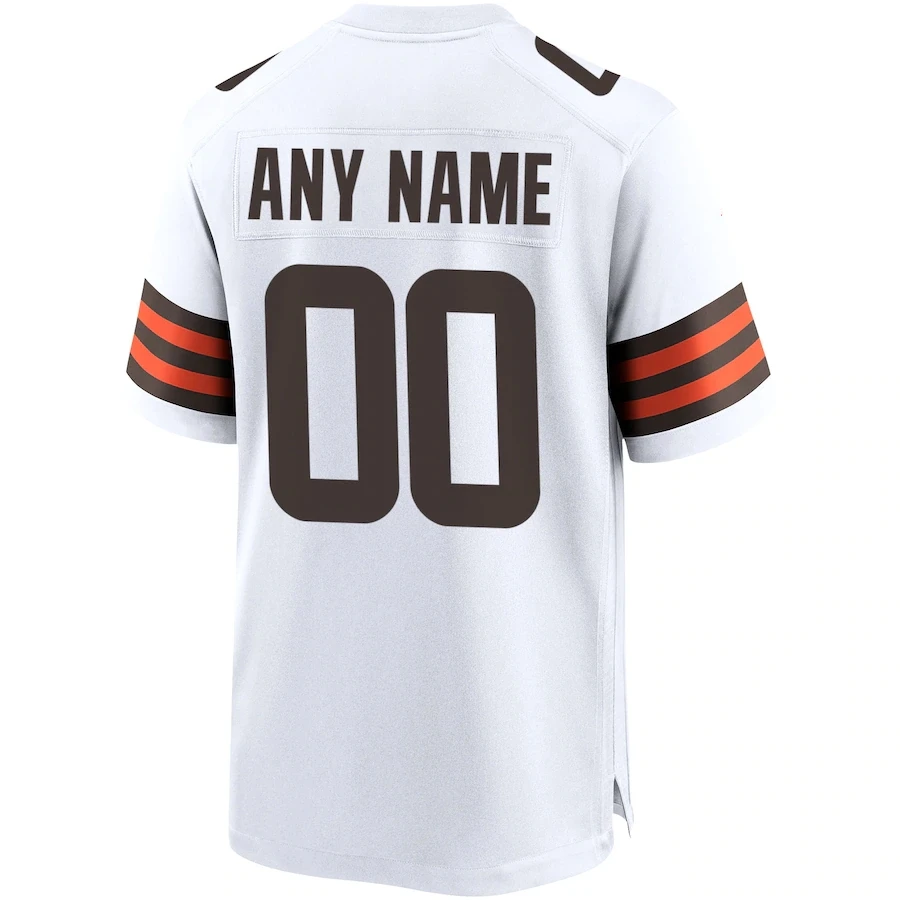 Maillot de football américain personnalisé, maillot cousu de Cleveland personnalisé, n'importe quel nom et numéro, toutes les S-3XL de taille américaine