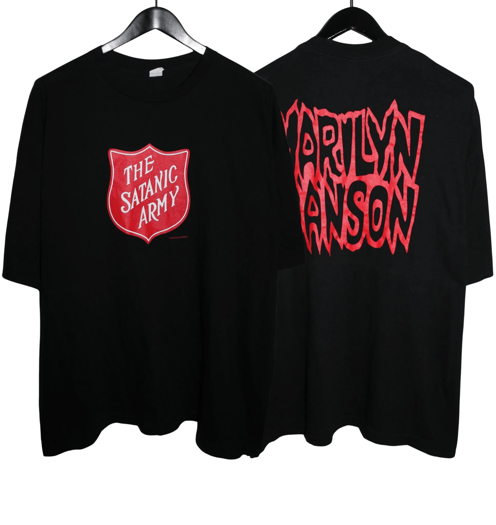 Marilyn Manson 90er Jahre Europäische Industrial Metal Band Grafik T-Shirt Baumwolle Herren Damen Streetwear Tee – Detail 5