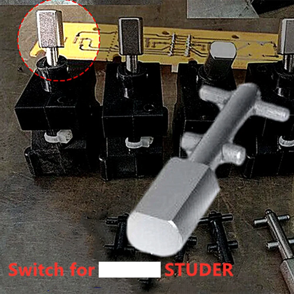 Toggle Switch com Botão, Matt Chrome, Rocker, Handle Parts, Lever Opener, Revox B77 B710 STUDER A710 PR99